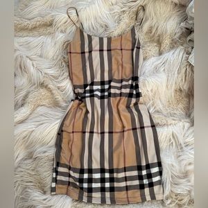 Fashion nova Burberry print dress